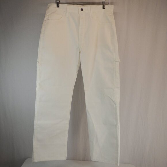 New Without Tag Dickies White Carpenter Pants Size 32x30 - Picture 2 of 12
